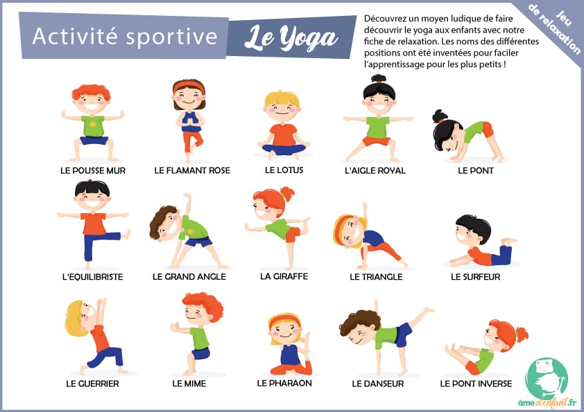 occuper enfant 2 ans maison yoga affiche yoga pour enfants